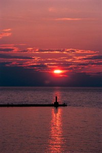 Petoskey Pier at Sunset 