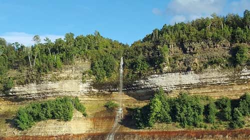 Pictured Rocks Waterfall