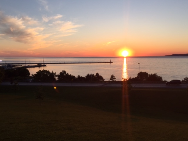 Sunset over Little Traverse Bay, Petoskey, MI