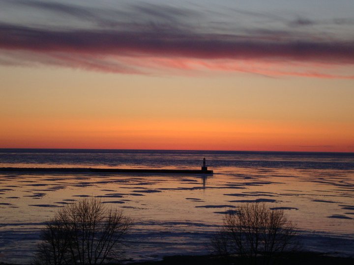 Sunset over Little Traverse Bay, Petoskey, MI