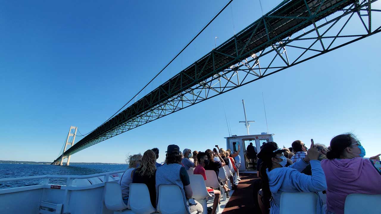 Mackinac Island Ferry, Mackinac Bridge tour