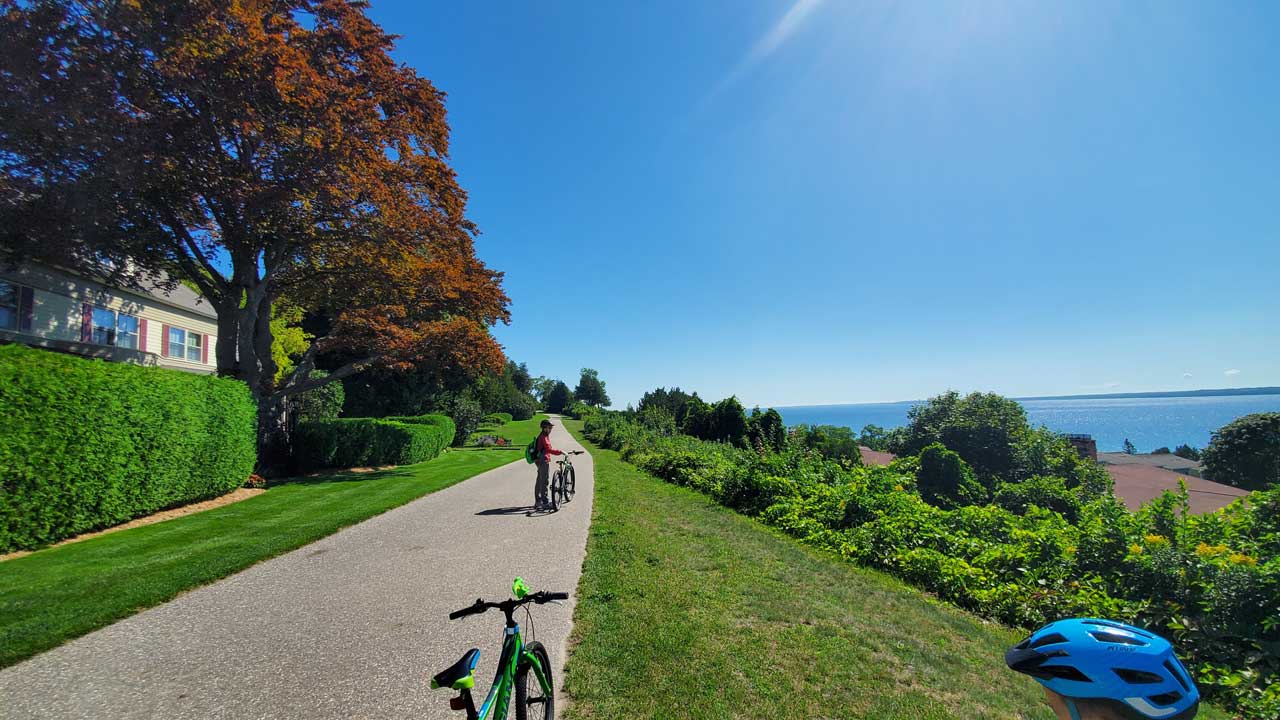 Mackinac Island blufftop view