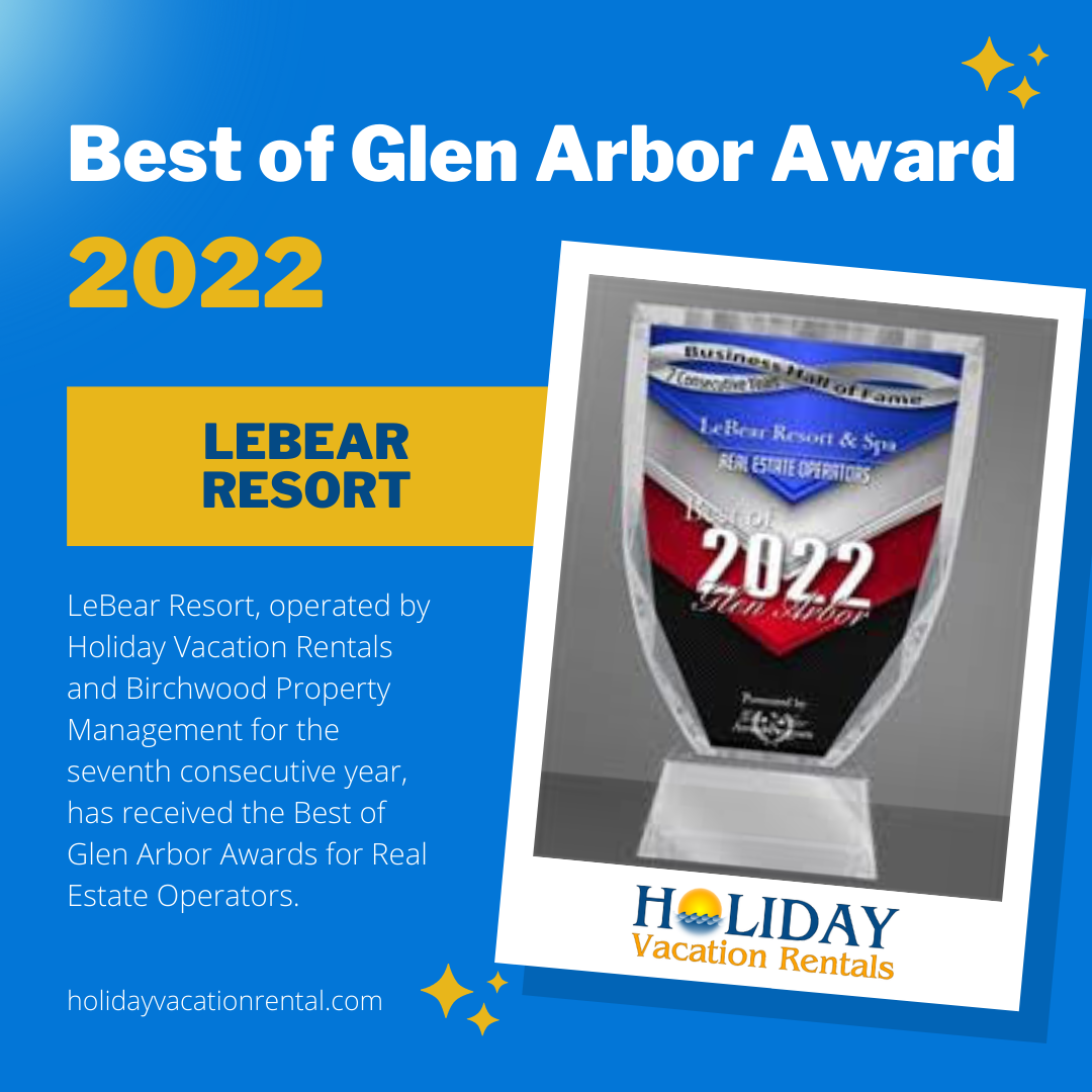 LeBear Resort Best of Glen Arbor Award